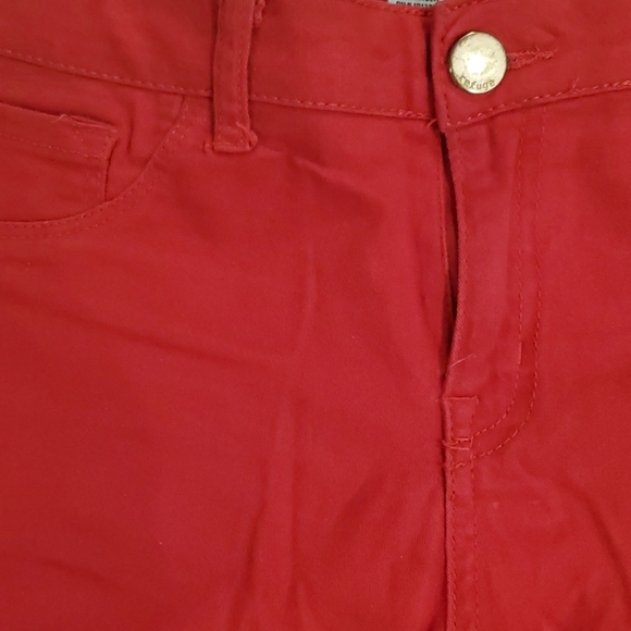 Red straight leg denim jeans - size 6 - Picture 2 of 2
